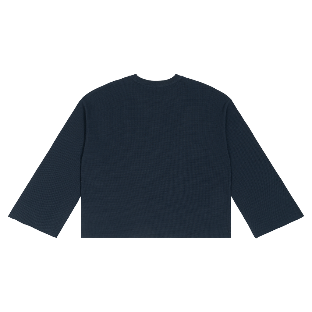 Unisex Waffle Raw Edge T-Shirt
