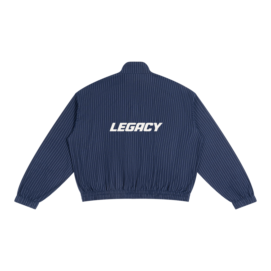 Unisex Striped Full-Zip Track Jacket