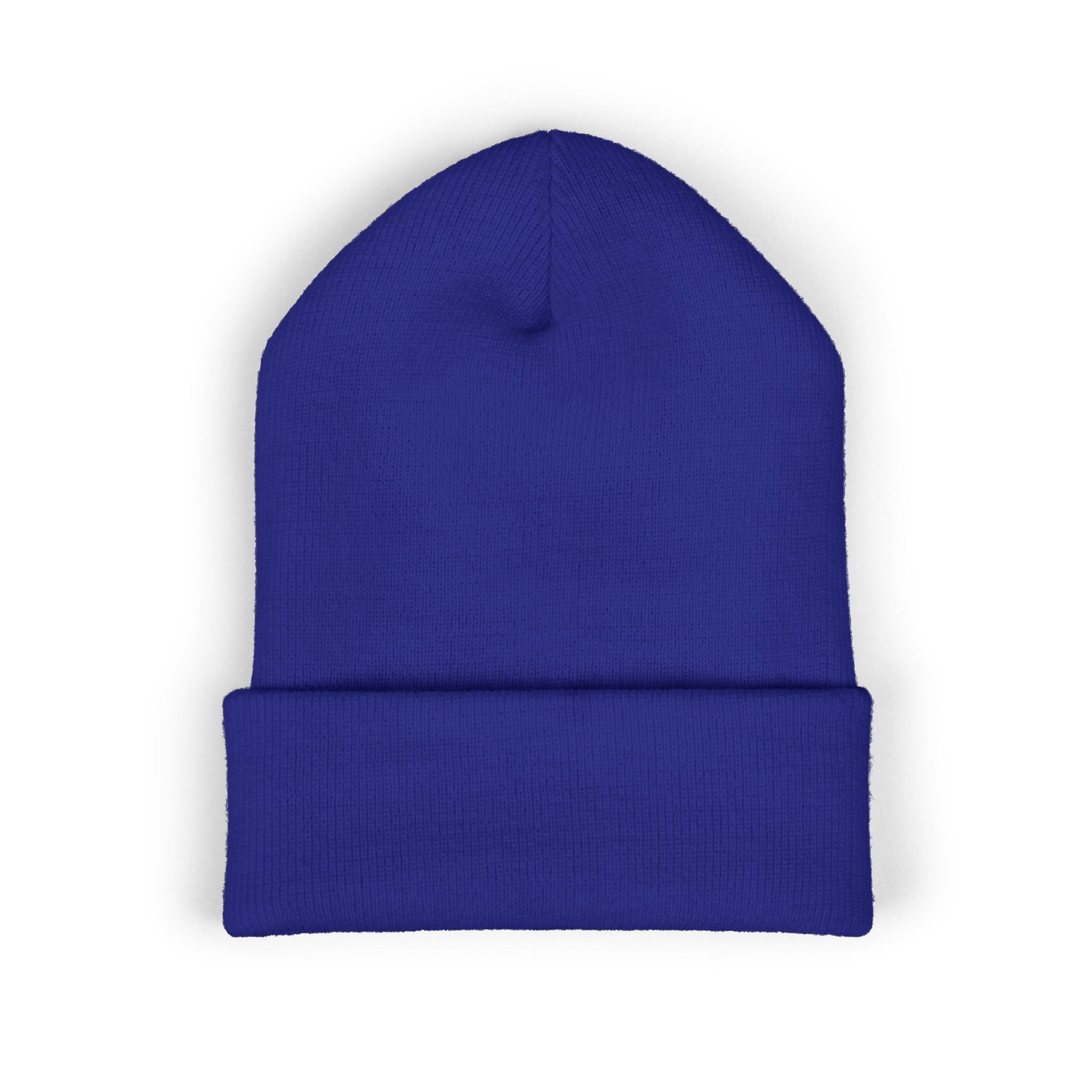 Embroidered LGC Cuffed Beanie — Olive Knit Winter Hat