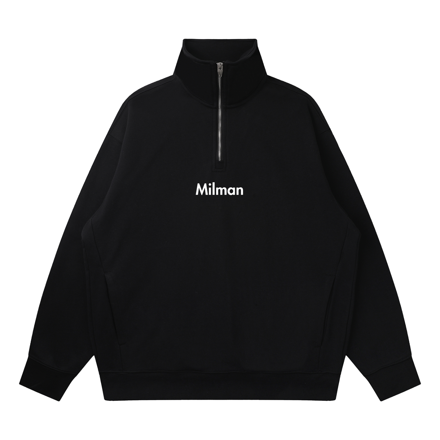 Quarter-Zip Drop Shoulder Sweatshirt