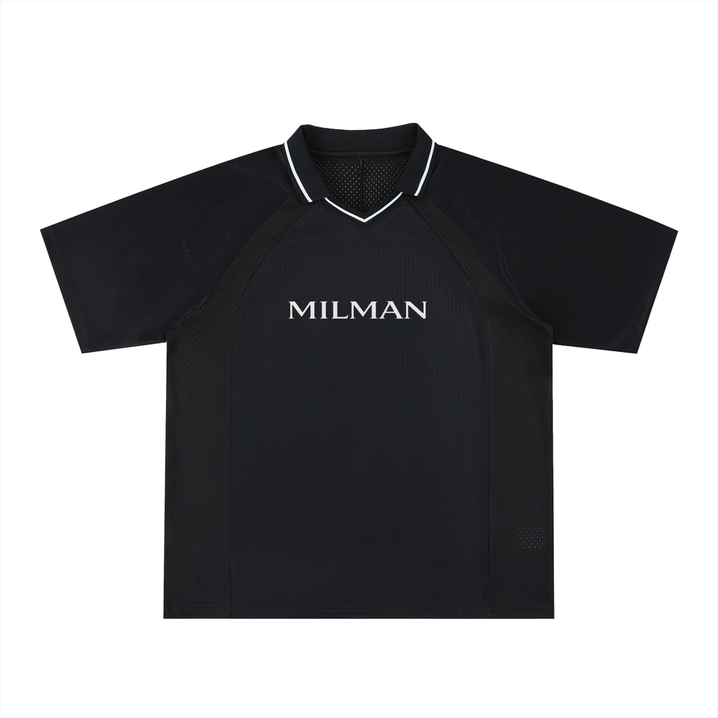 Striped V-Neck Soccer Jersey