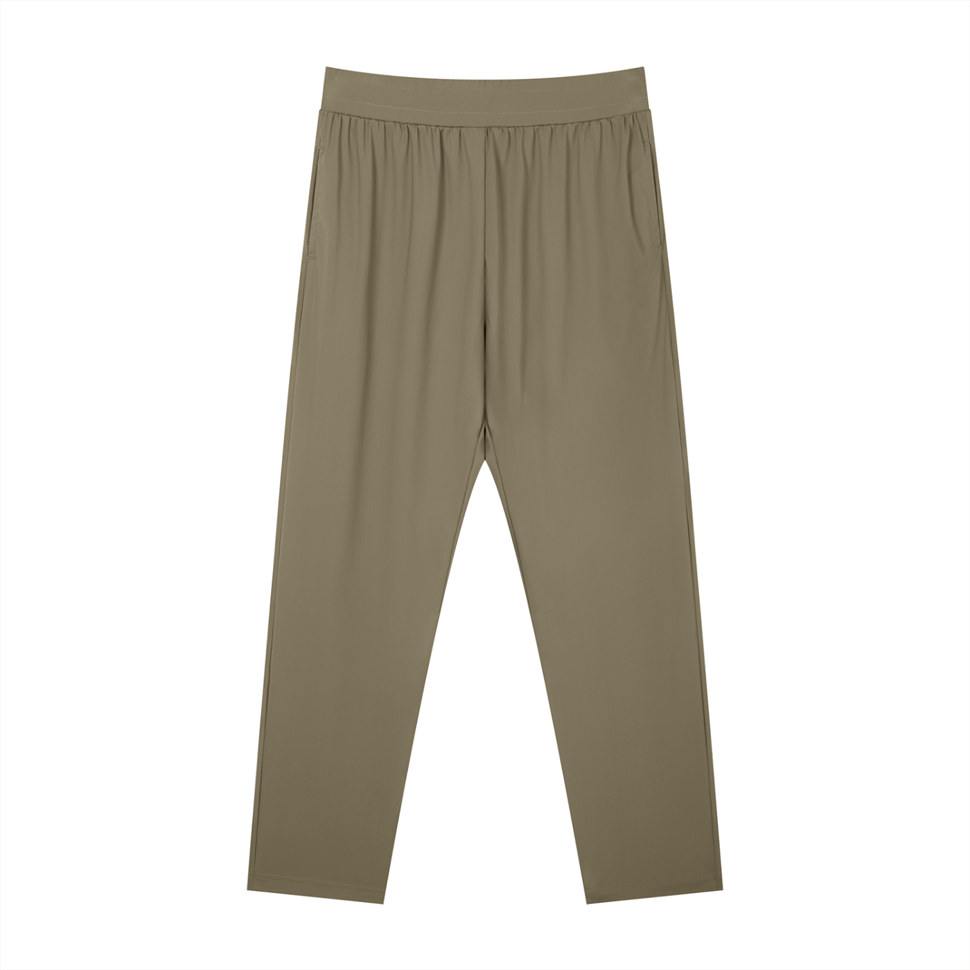Men's Straight Leg Elastic Waist Pants