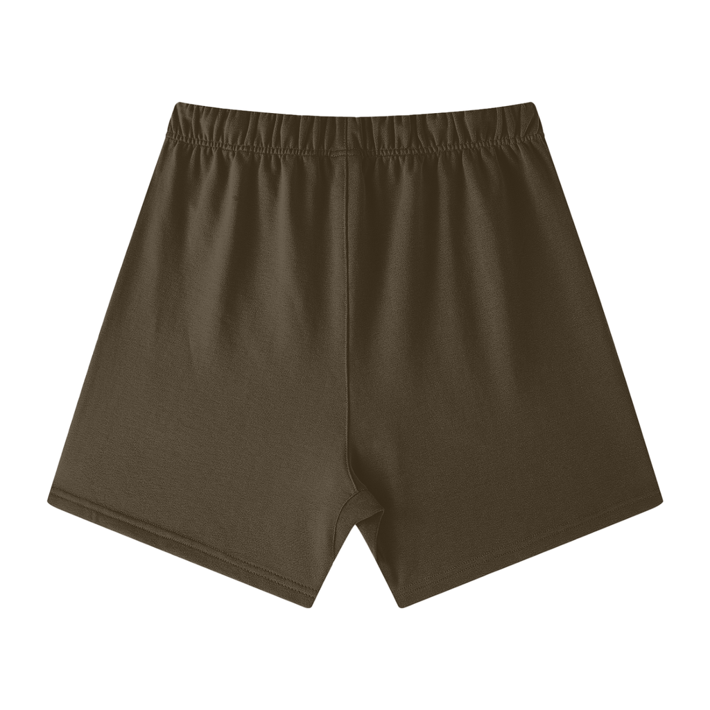 Unisex Earth Tone Loose Fit Cotton Shorts