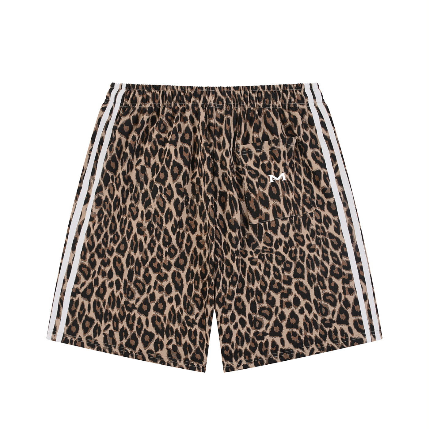 Unisex Heavyweight Leopard Drawstring Shorts