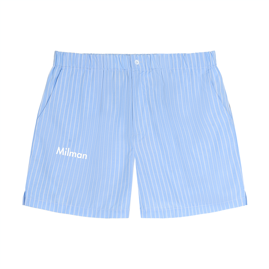 Striped Elastic Waist Shorts