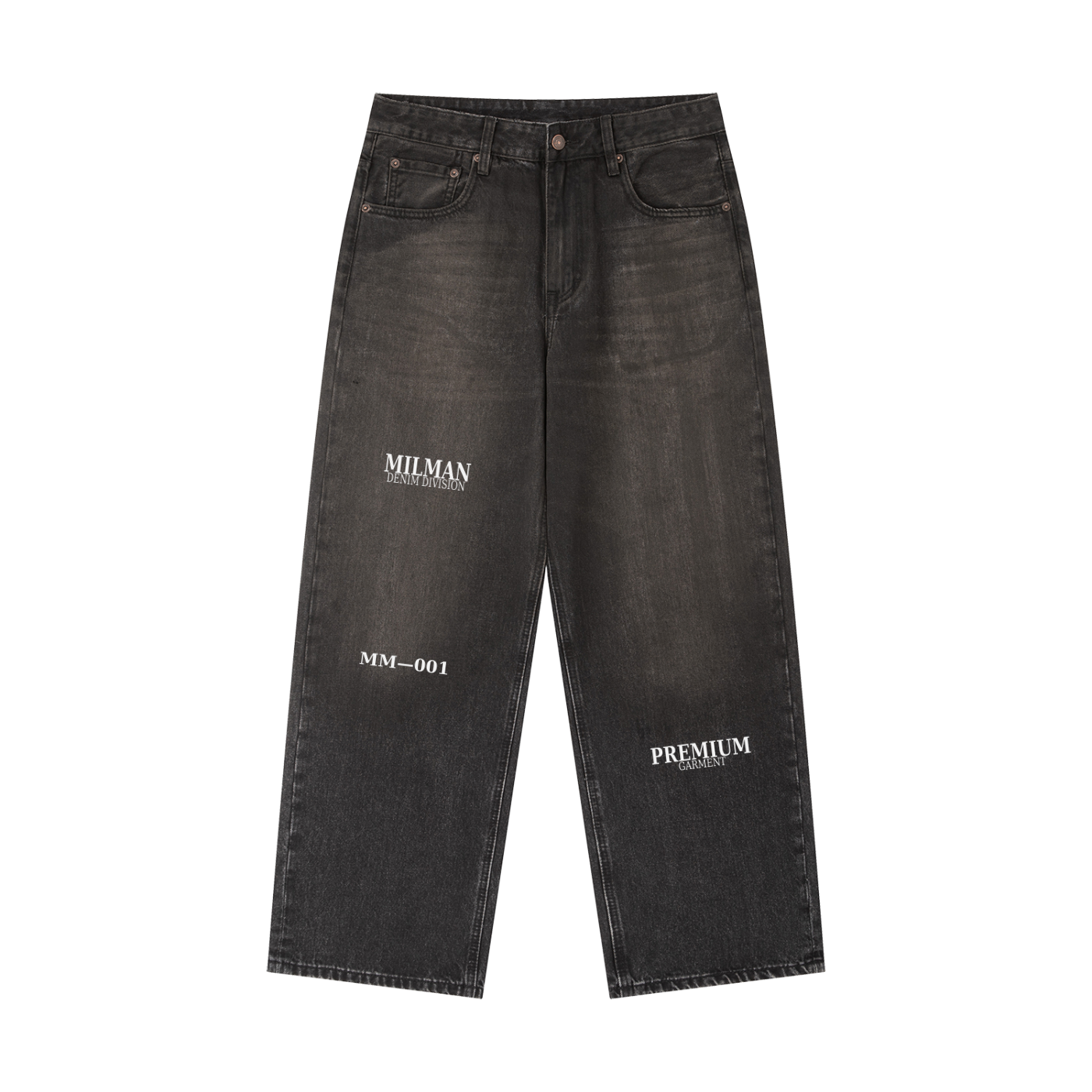 Vintage Wash Heavyweight Denim Jeans